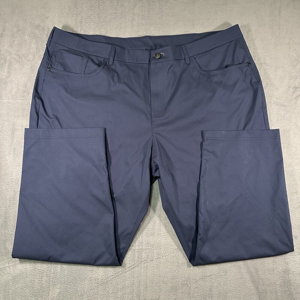 Public Rec Pants Mens 44x28 Navy Blue Workday Performance Stretch Chino Comfort